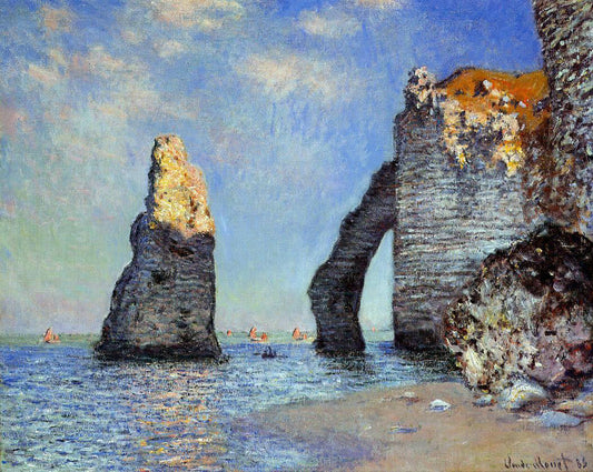  Claude Oscar Monet The Rock Needle and the Porte d'Aval - Canvas Print