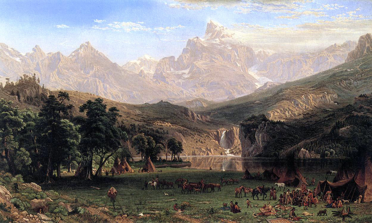  Albert Bierstadt The Rocky Mountains, Lander's Peak - Canvas Print