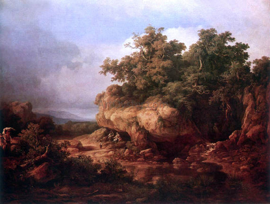  The Elder Karoly Marko The Roman Campagna near Ceraites - Canvas Print