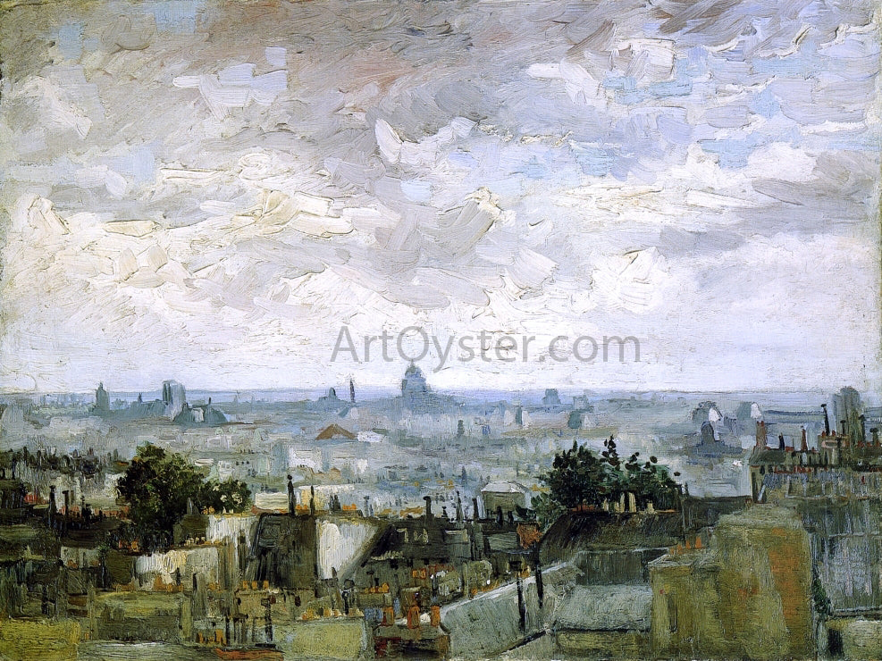  Vincent Van Gogh The Roofs of Paris - Canvas Print