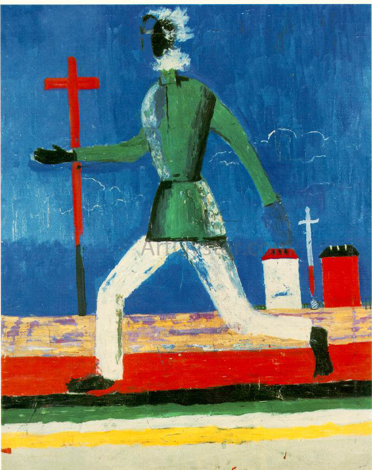  Kazimir Malevich The Running Man - Canvas Print