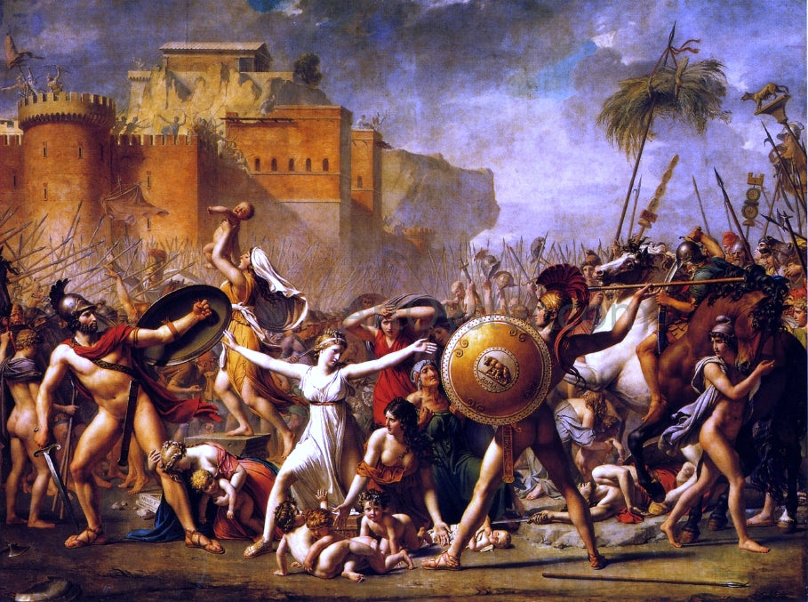  Jacques-Louis David The Sabine Women - Canvas Print