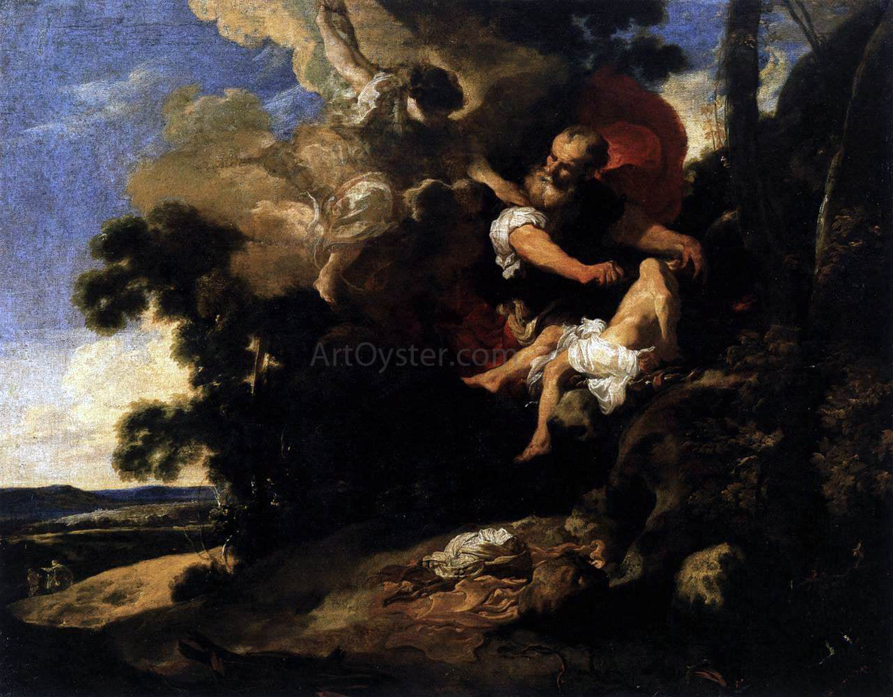  Johann Liss The Sacrifice of Isaac - Canvas Print