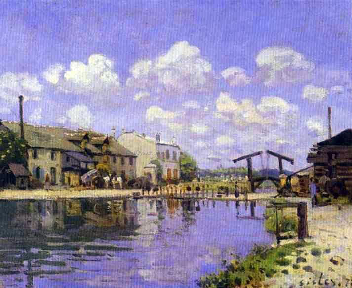  Alfred Sisley The Saint-Martin Canal - Canvas Print