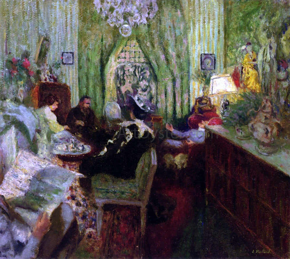  Edouard Vuillard The Salon of Madame Aron - Canvas Print