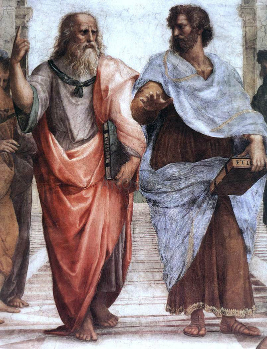  Raphael The School of Athens (detail 1) (Stanza della Segnatura) - Canvas Print