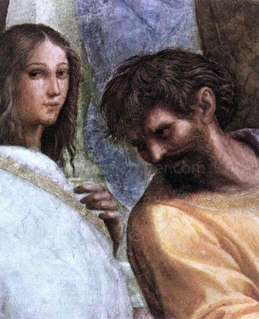  Raphael The School of Athens (detail 5) (Stanza della Segnatura) - Canvas Print