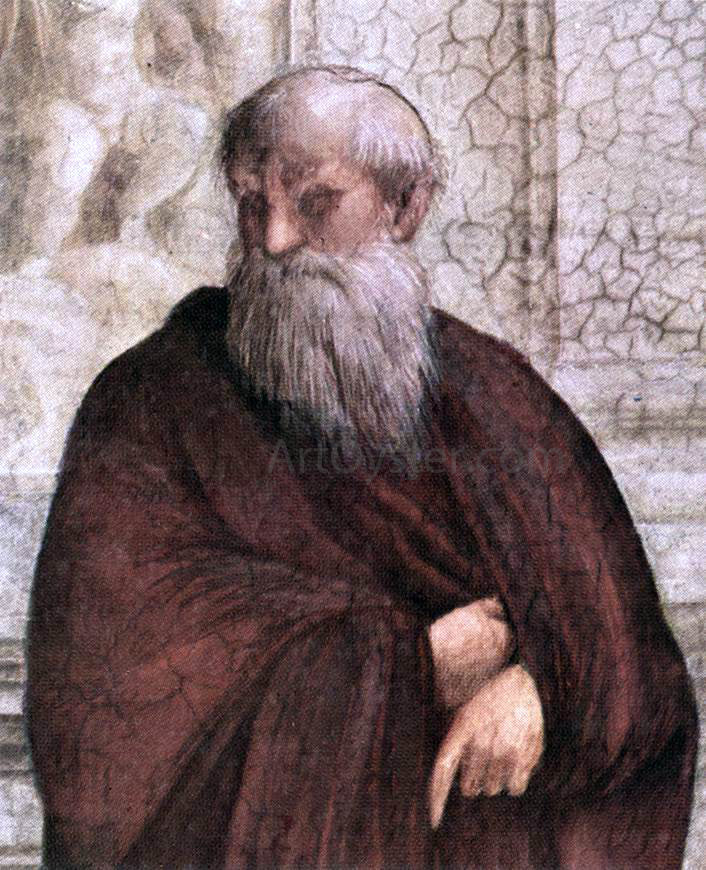  Raphael The School of Athens (detail 6) (Stanza della Segnatura) - Canvas Print