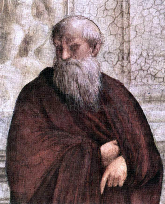  Raphael The School of Athens (detail 6) (Stanza della Segnatura) - Canvas Print