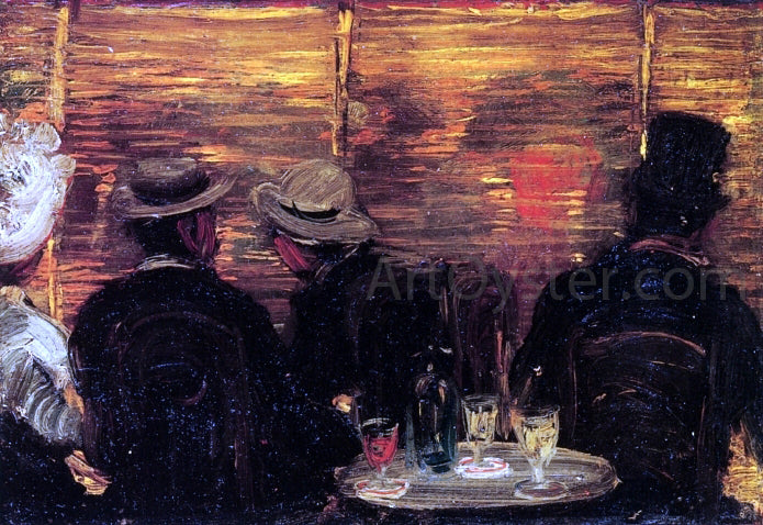  George Luks The Screen, Cafe de Versailles, Paris - Canvas Print