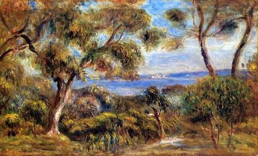  Pierre Auguste Renoir The Sea at Cagnes - Canvas Print