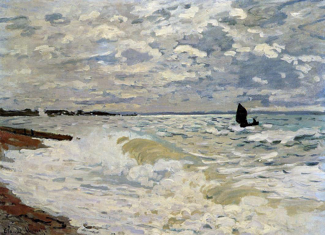  Claude Oscar Monet The Sea at Saint-Adresse - Canvas Print