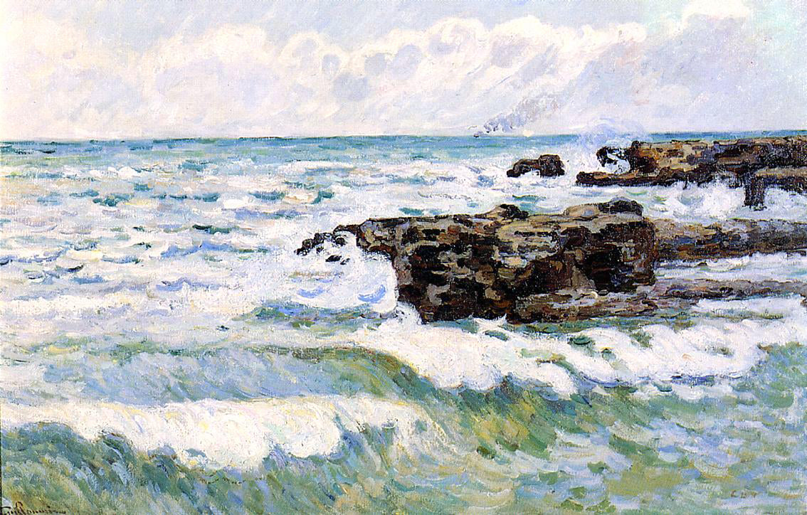  Armand Guillaumin The Sea at Saint-Palais - Canvas Print