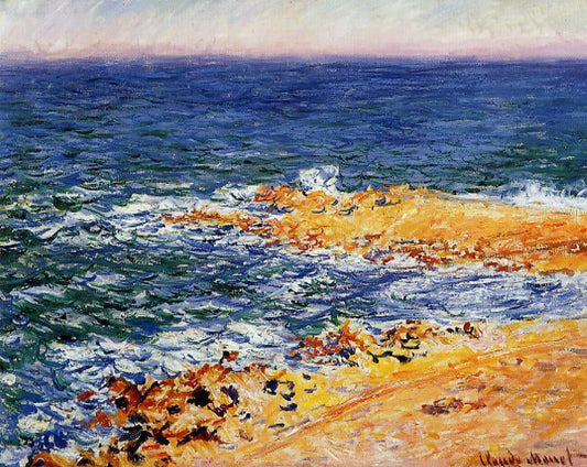  Claude Oscar Monet The Sea in Antibes - Canvas Print