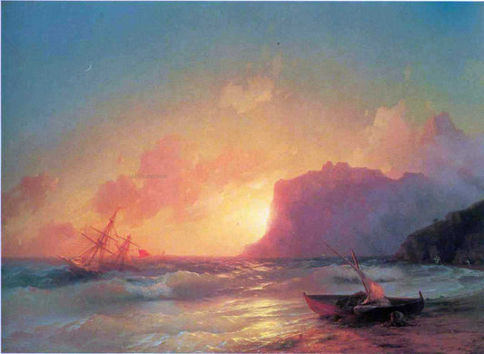  Ivan Constantinovich Aivazovsky The Sea. Koktebel - Canvas Print