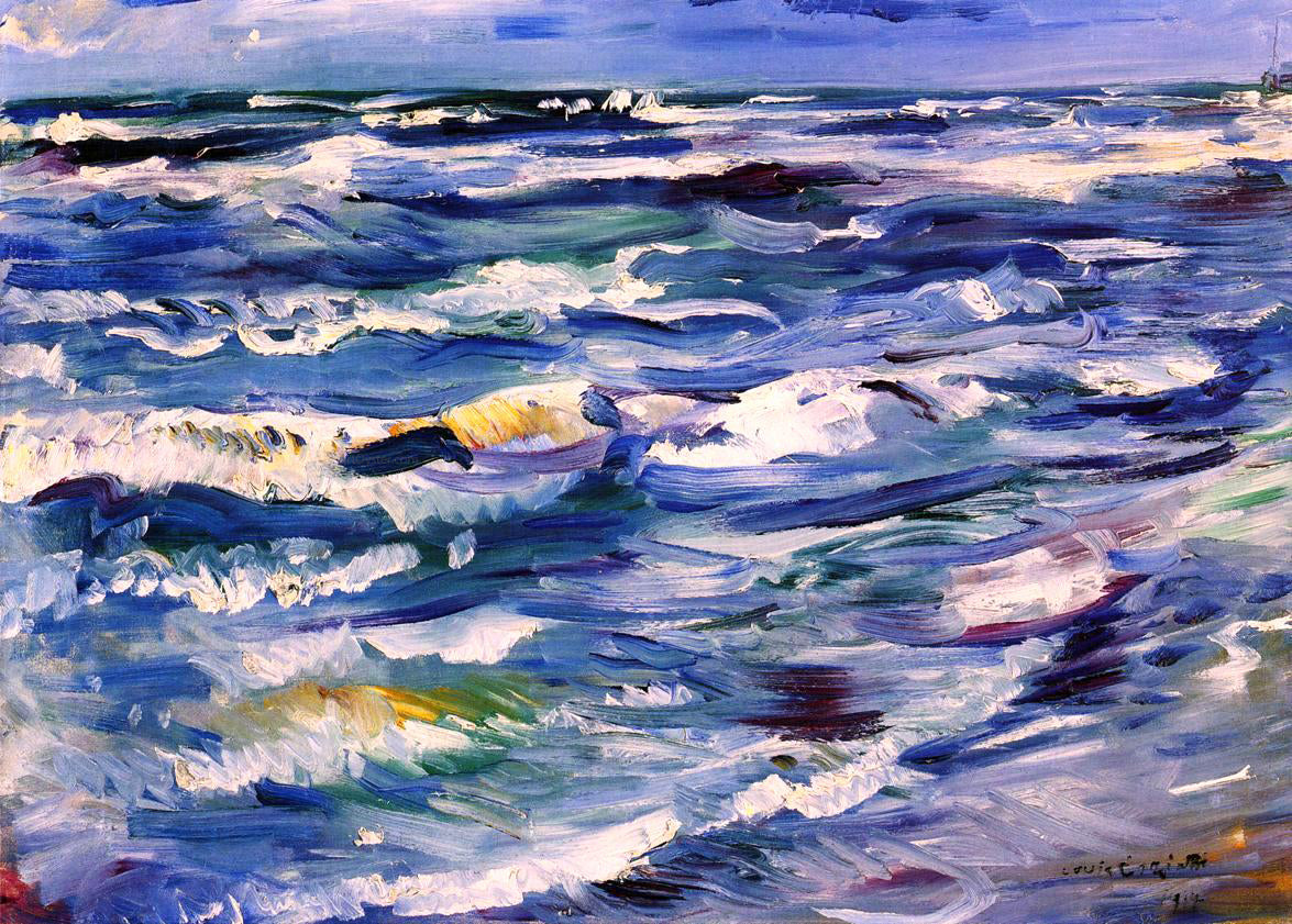  Lovis Corinth The Sea near La Spezia - Canvas Print