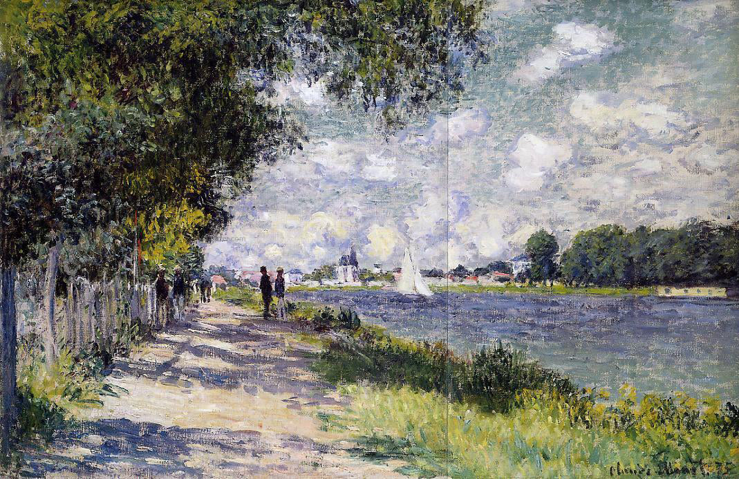  Claude Oscar Monet The Seine at Argenteuil - Canvas Print