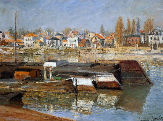  Claude Oscar Monet The Seine at Asnieres - Canvas Print