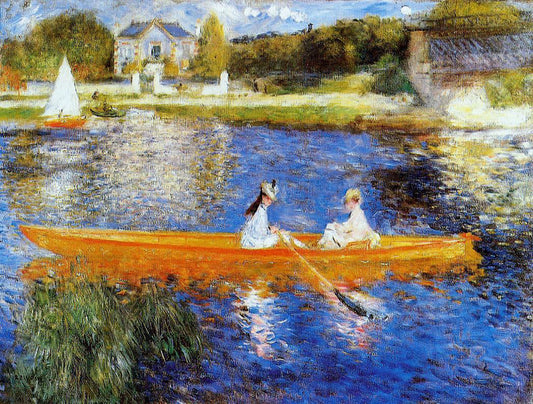  Pierre Auguste Renoir The Seine at Asnieres (also known as The Skiff) - Canvas Print