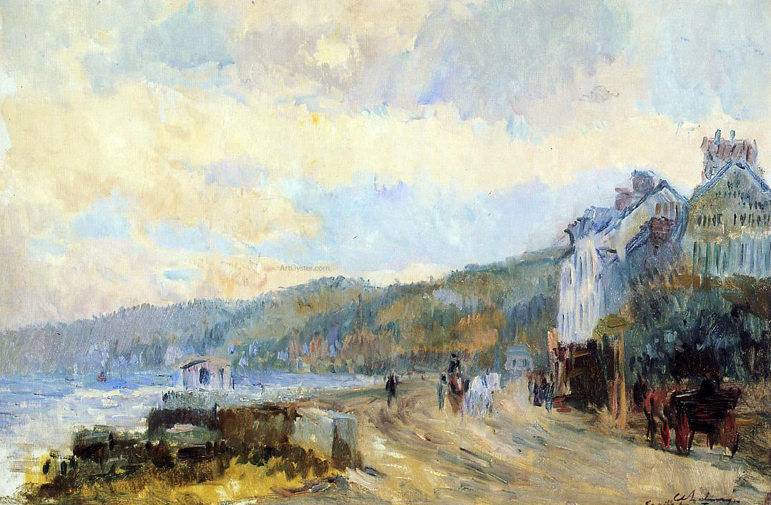  Albert Lebourg The Seine at Croisset, near Rouen - Canvas Print