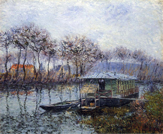  Gustave Loiseau The Seine at Port Marly - Canvas Print