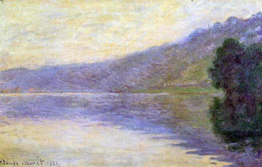 Claude Oscar Monet The Seine at Port-Villez, Harmony in Blue - Canvas Print