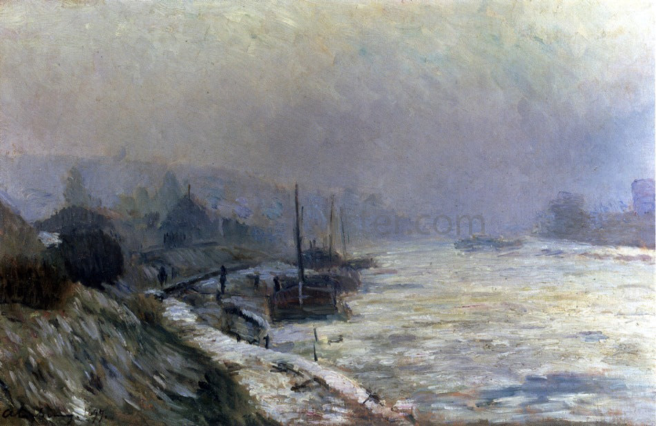  Albert Lebourg The Seine in Winter - Canvas Print