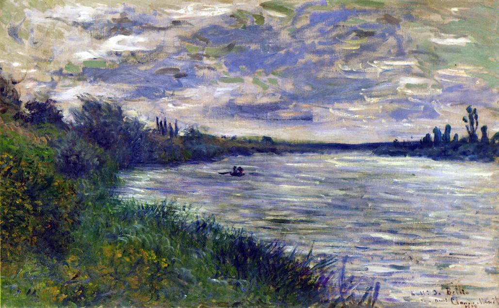  Claude Oscar Monet The Seine near Vetheuil, Stormy Weather - Canvas Print