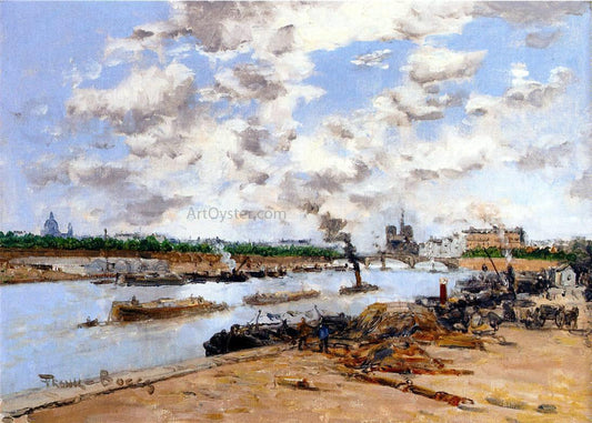  Frank Myers Boggs The Seine, Quay Henri IV, Paris - Canvas Print