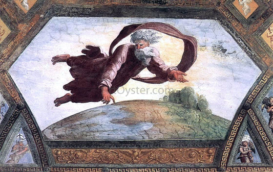  Raphael The Separation of Land and Water (Loggia on the Second Floor, Palazzi Pontifici, Vatican) - Canvas Print