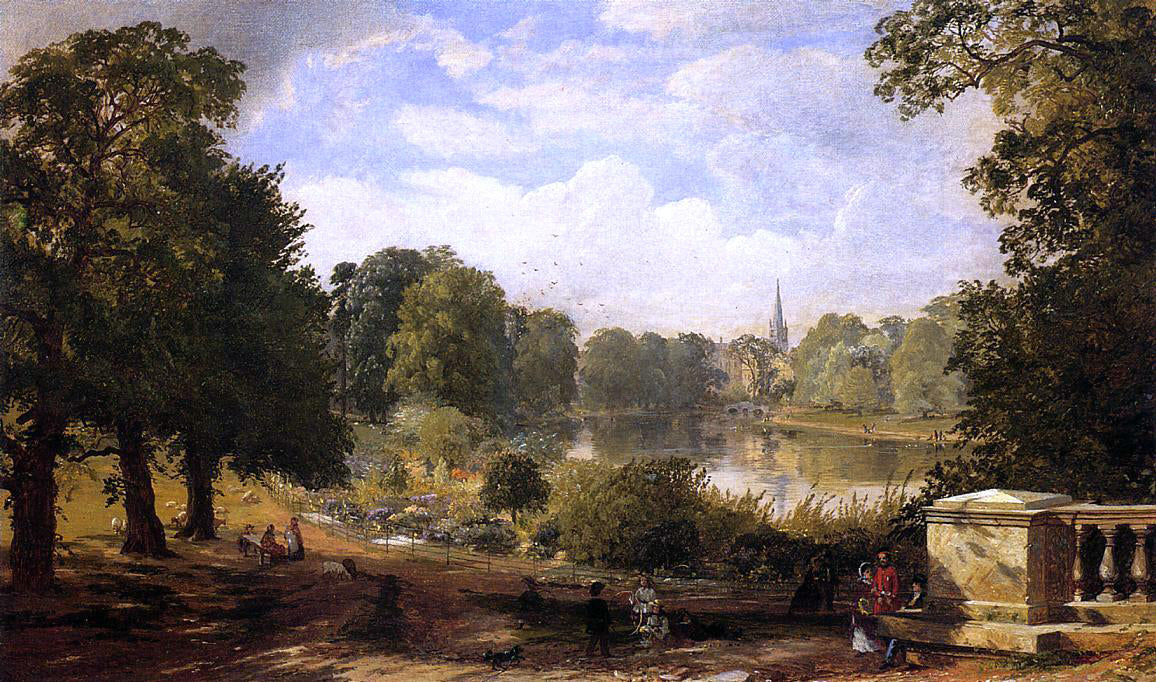  Jasper Francis Cropsey The Serptentine, Hyde Park, London - Canvas Print