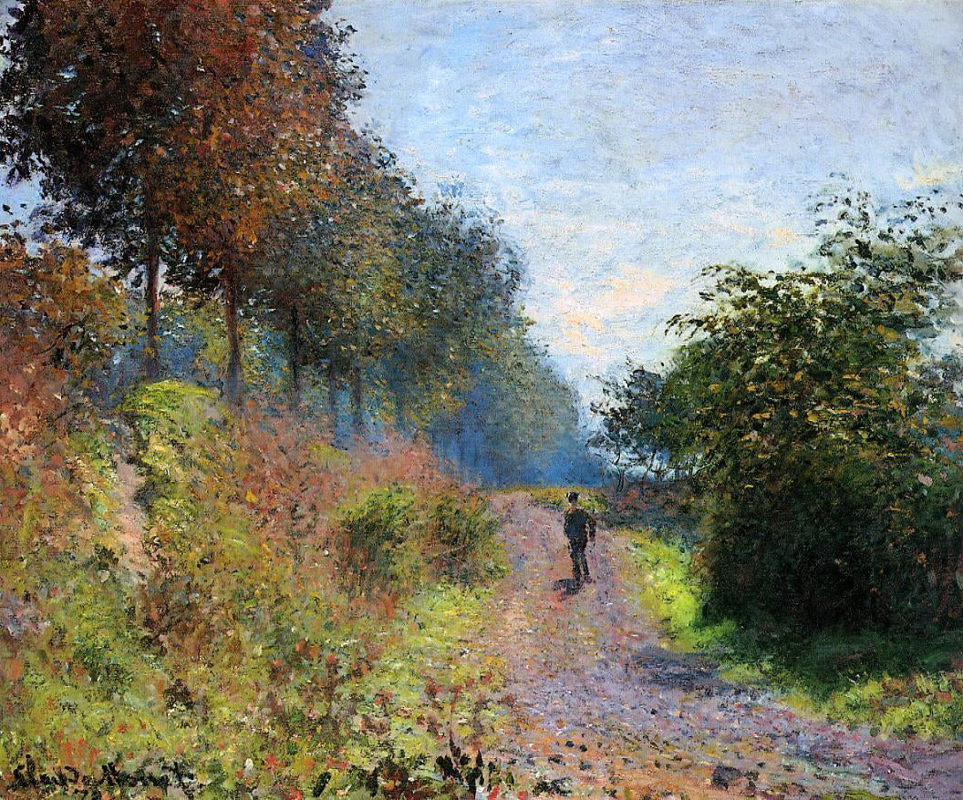  Claude Oscar Monet The Sheltered Path - Canvas Print