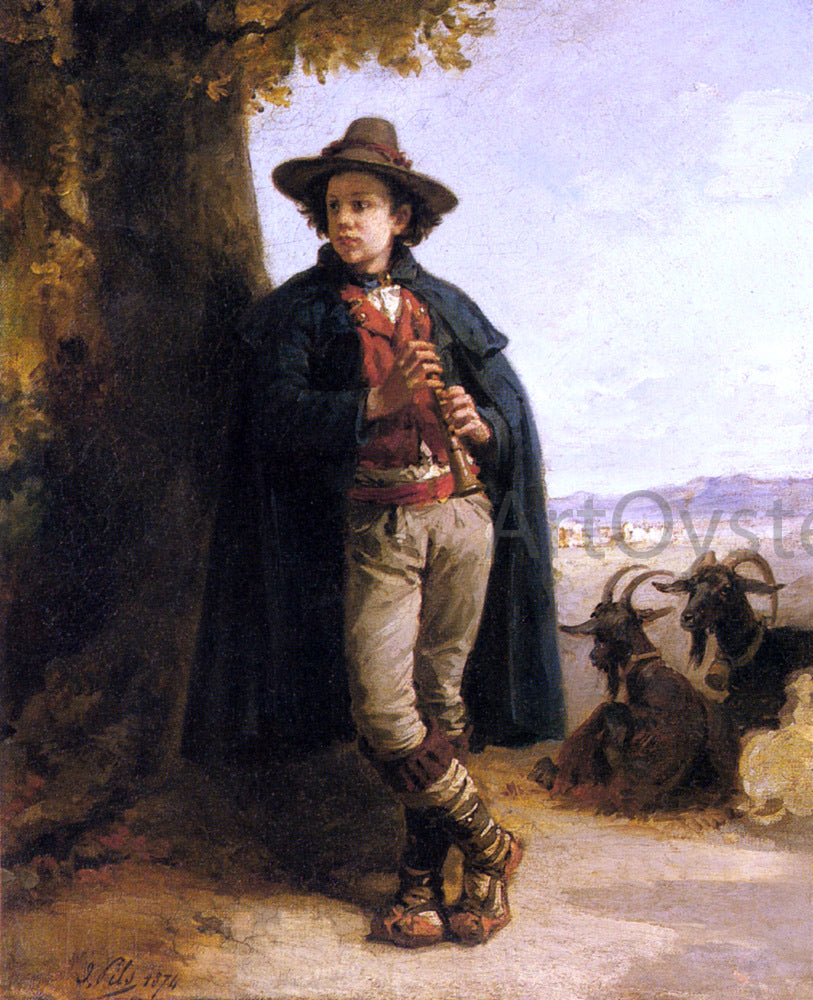  Isidore Augustin Pils The Shepherd Boy - Canvas Print