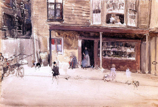  James McNeill Whistler A Shop - An Exterior - Canvas Print