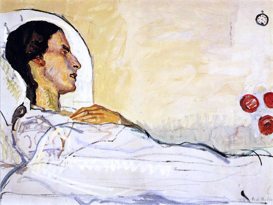  Ferdinand Hodler The Sick Valentine Gode-Darel - Canvas Print