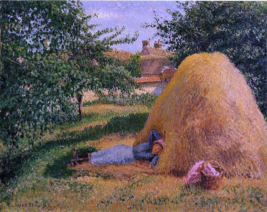  Camille Pissarro The Siesta - Canvas Print