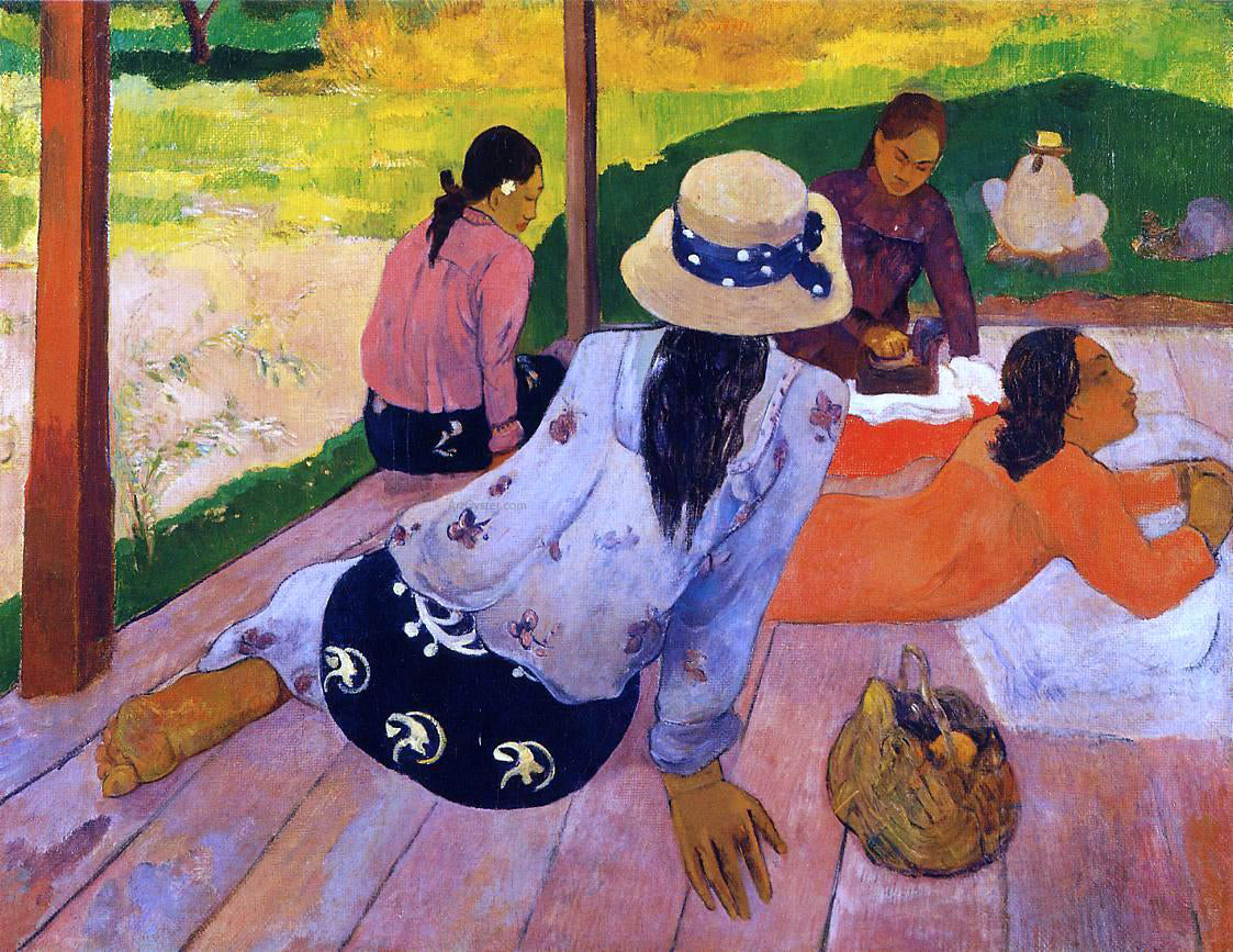  Paul Gauguin The Siesta - Canvas Print