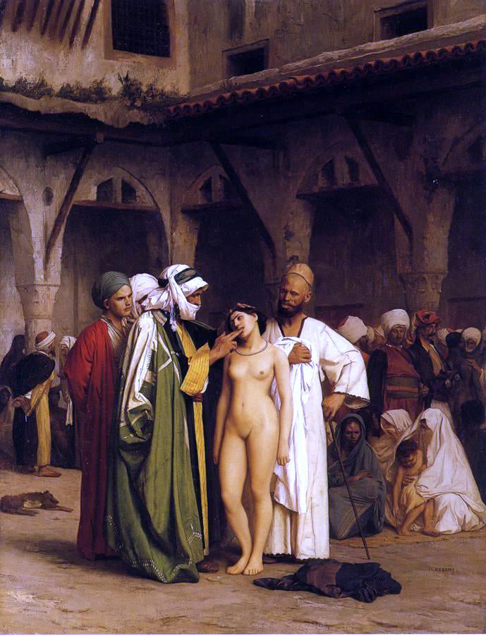  Jean-Leon Gerome The Slave Market - Canvas Print