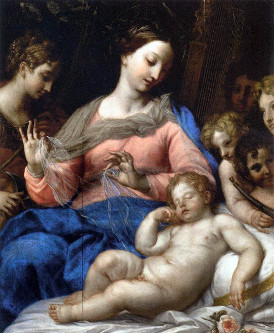  Carlo Maratti The Sleep of the Infant Jesus, with Musician Angels - Canvas Print