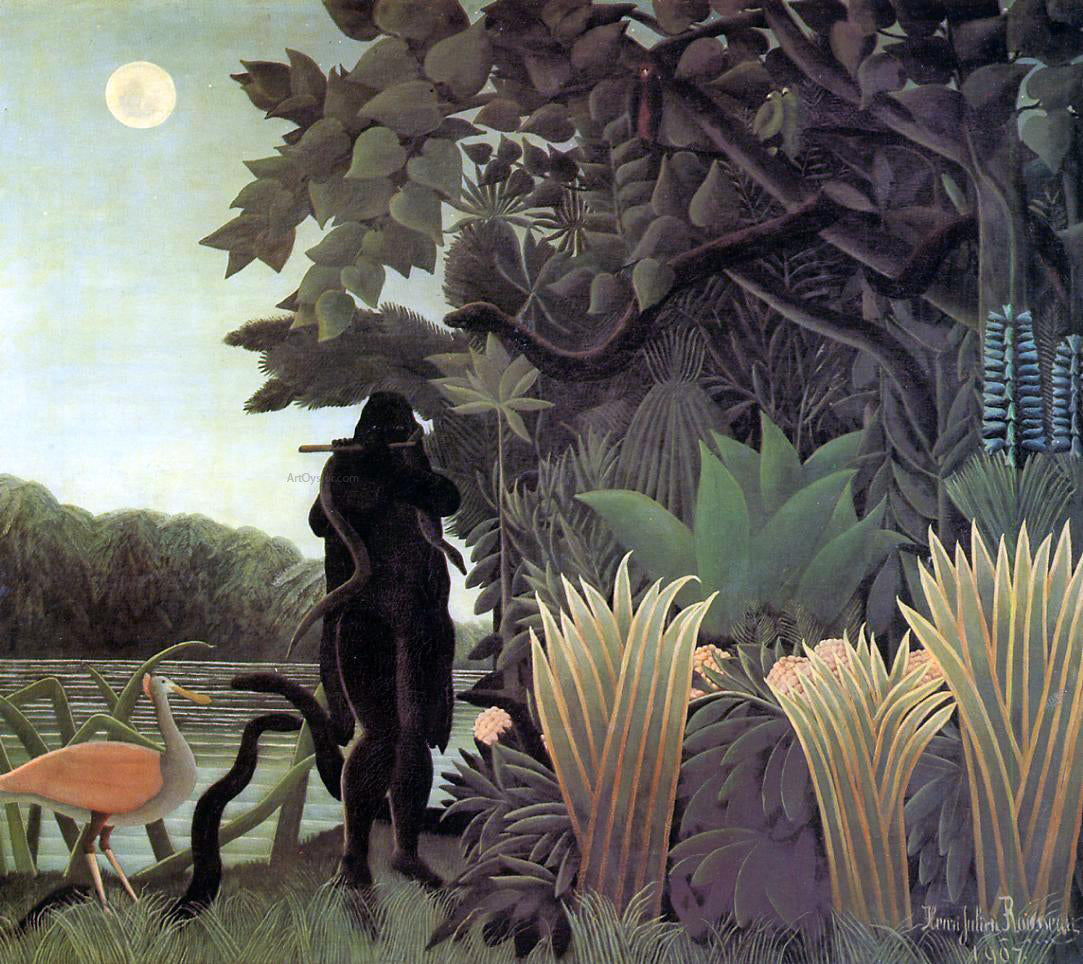  Henri Rousseau The Snake Charmer - Canvas Print