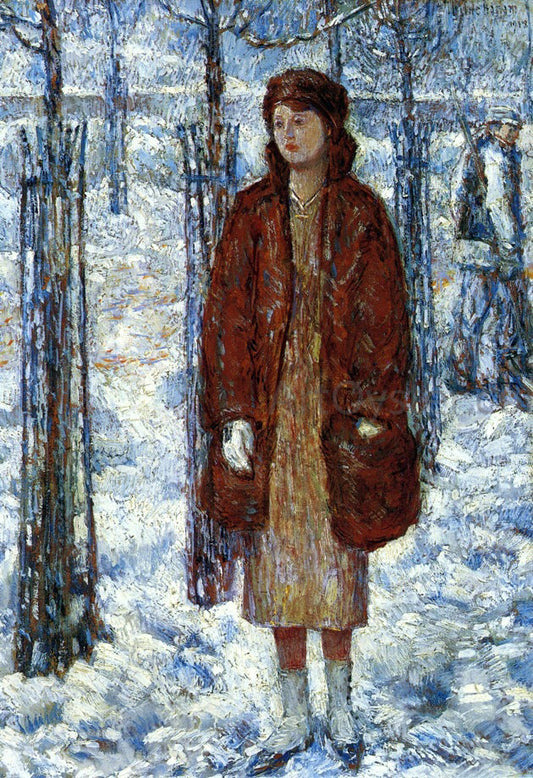  Frederick Childe Hassam The Snowy Winter of 1918, New York - Canvas Print
