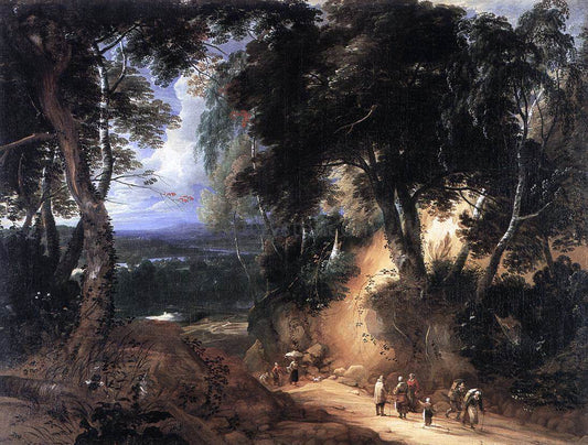  Lodewijk De Vadder The Soignes Forest - Canvas Print