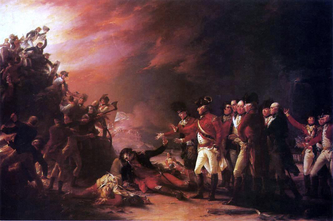  John Trumbull The Sortie Made by the Garrison of Gibralter - Canvas Print