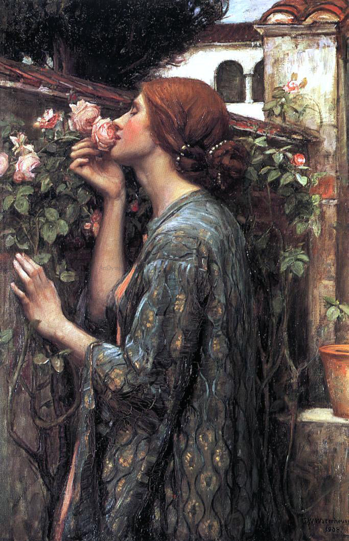  John William Waterhouse The Soul of the Rose - Canvas Print