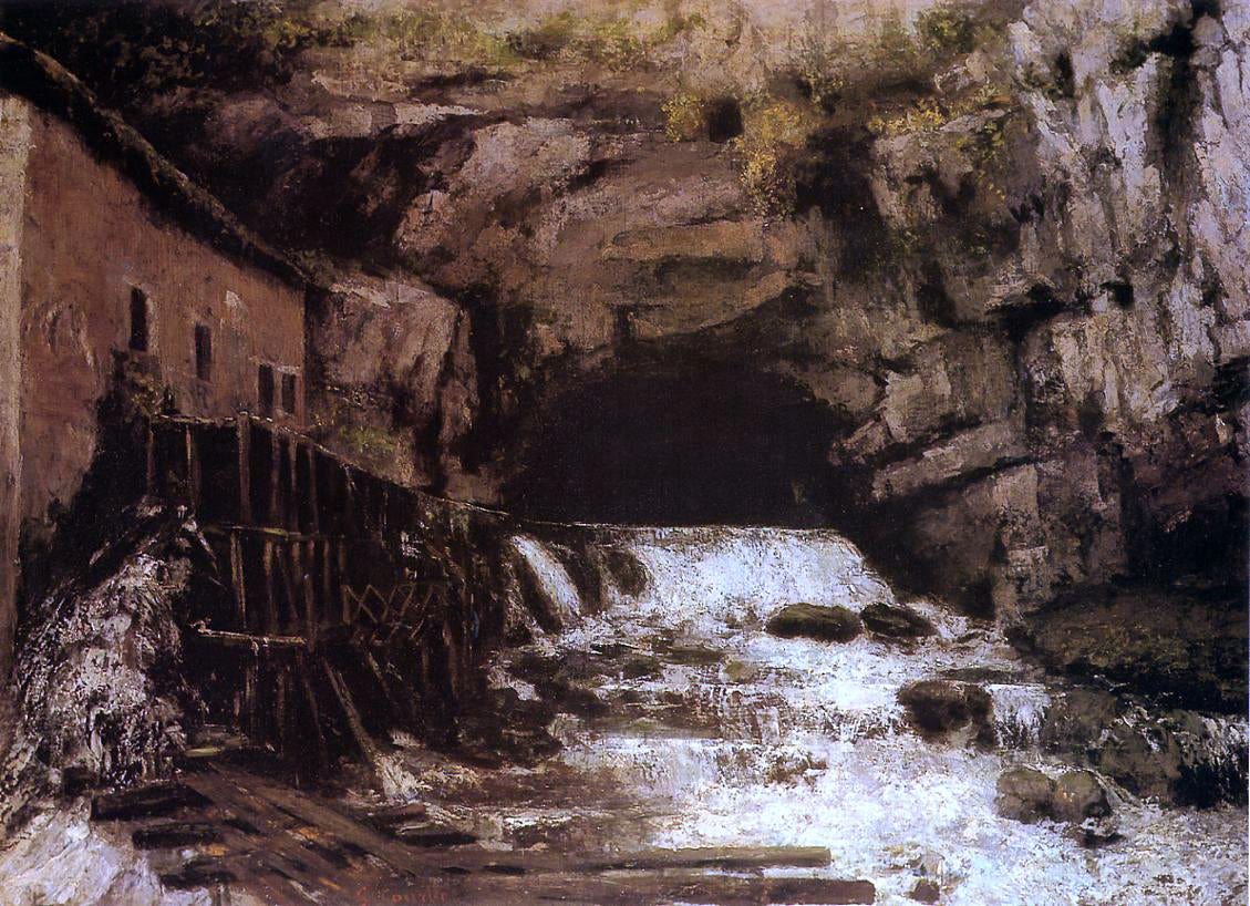  Gustave Courbet The Source of the Loue - Canvas Print