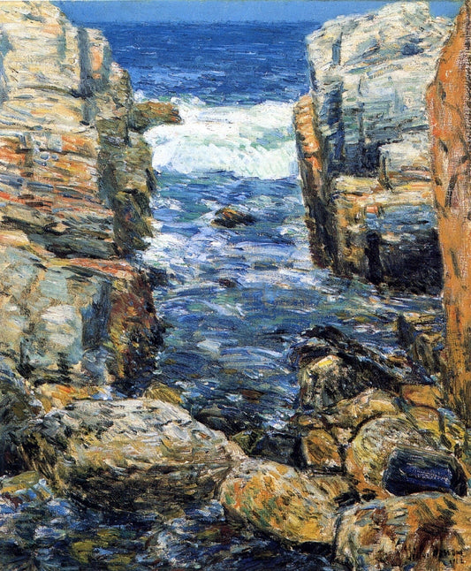 Frederick Childe Hassam The South Gorge, Appledore, Isles of Shoals - Canvas Print