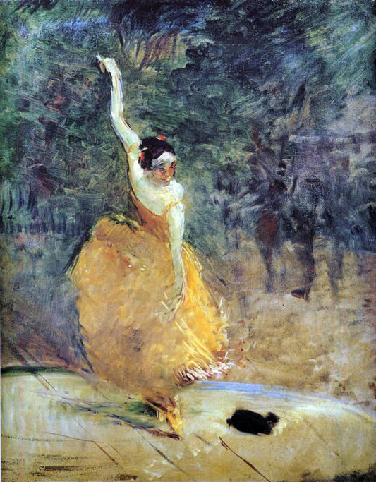  Henri De Toulouse-Lautrec The Spanish Dancer - Canvas Print