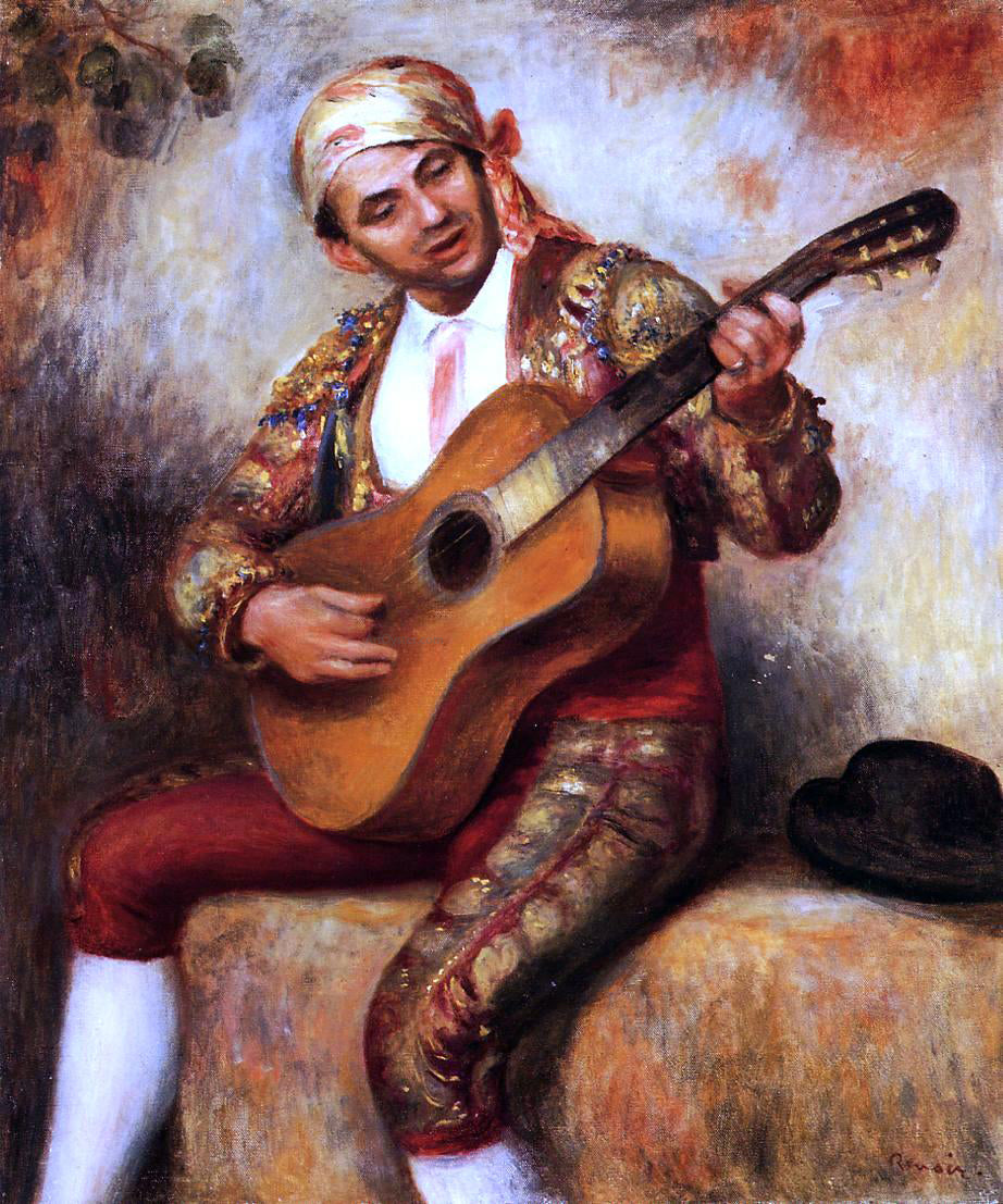  Pierre Auguste Renoir The Spanish Guitarist - Canvas Print