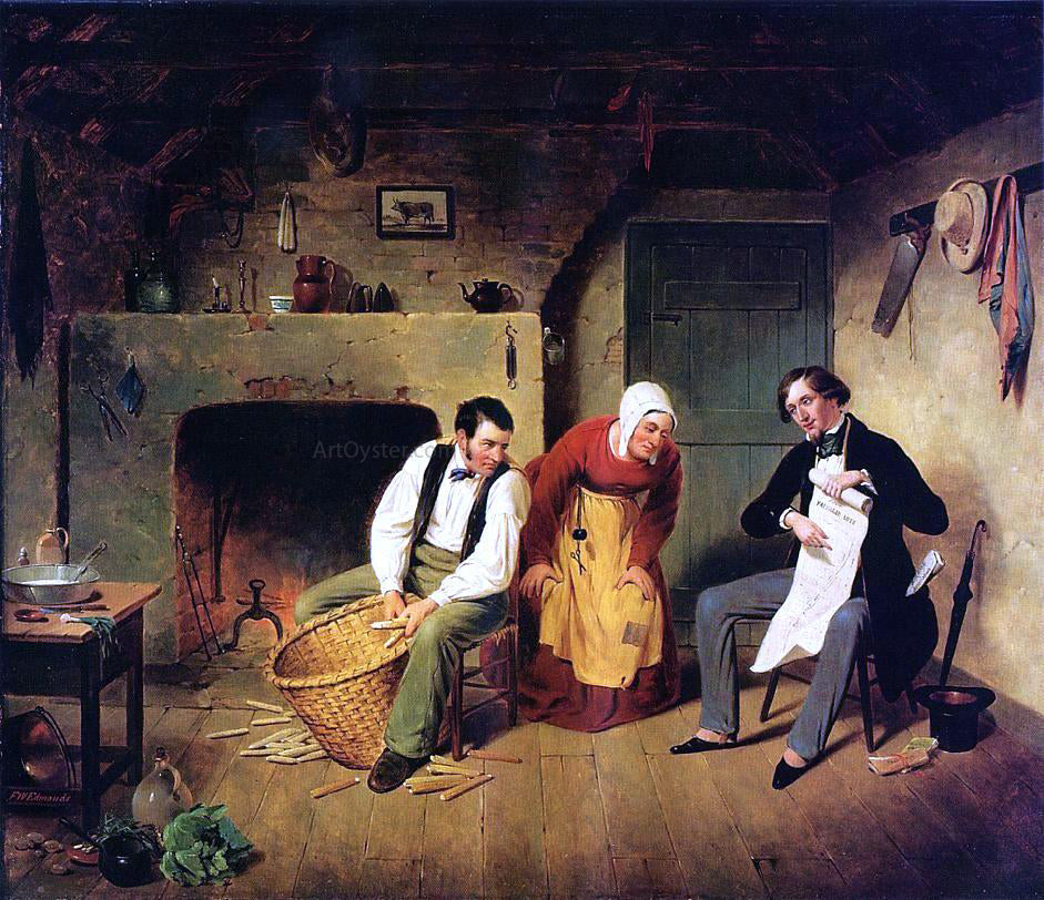  Francis William Edmonds The Speculator - Canvas Print