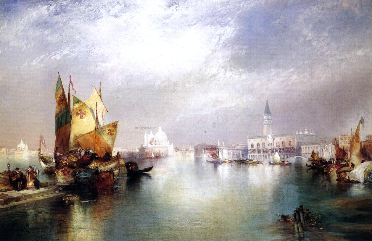  Thomas Moran The Splendor of Venice - Canvas Print